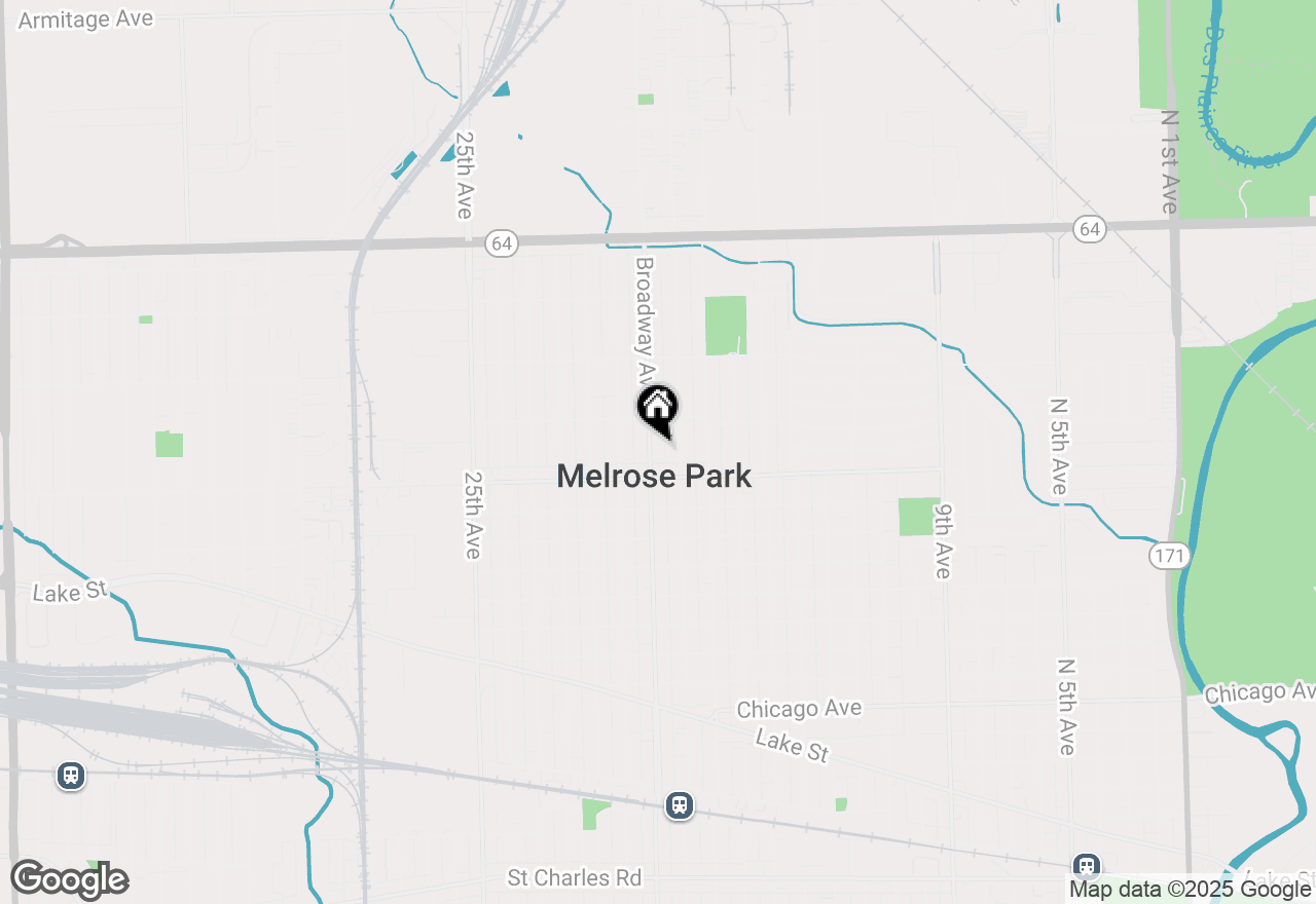 Map of 1523 N 19th Avenue, Melrose Park, IL 60160