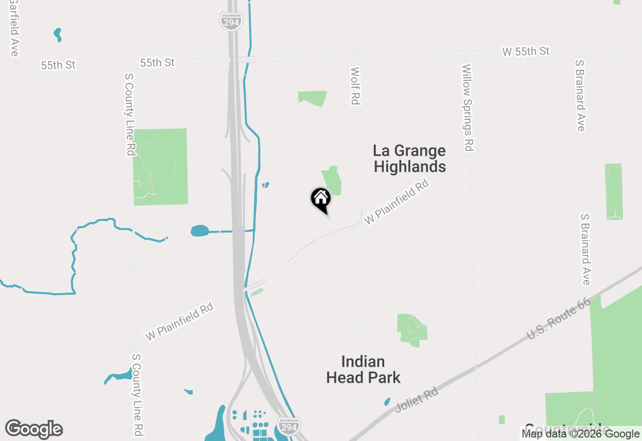 Map of 1015 White Pine Lane, Western Springs, IL 60558