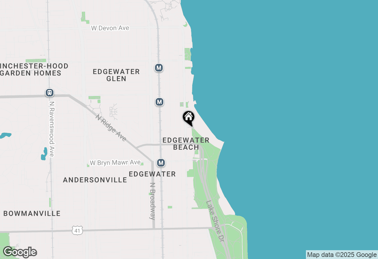 Map of 5757 N Sheridan Road #20J, Chicago, IL 60660