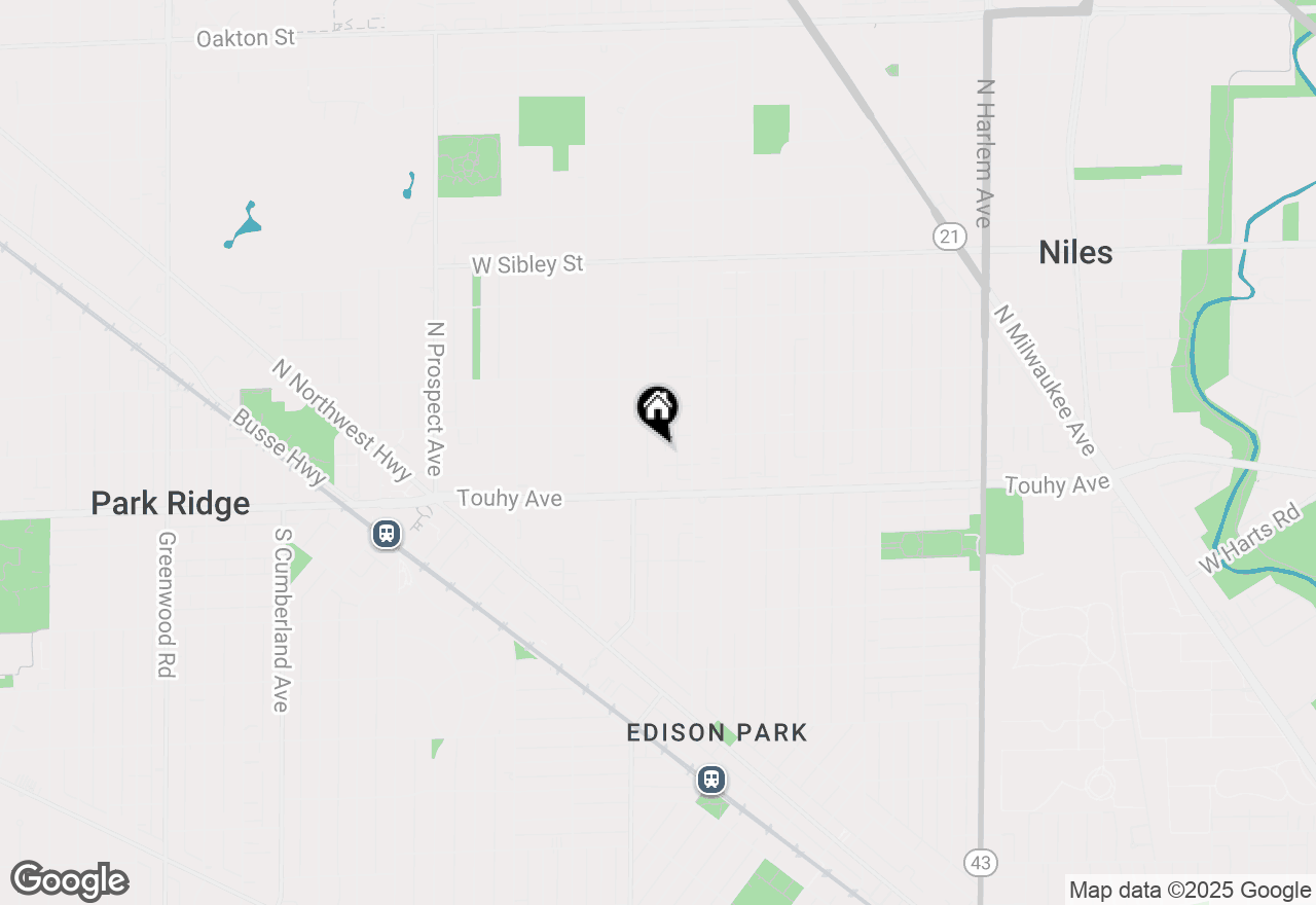 Map of 117 East Avenue, Park Ridge, IL 60068