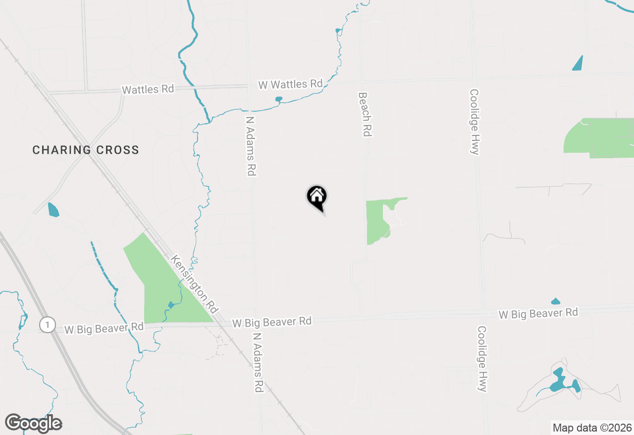 Map of 3436 Paddington Drive, Troy, MI 48084