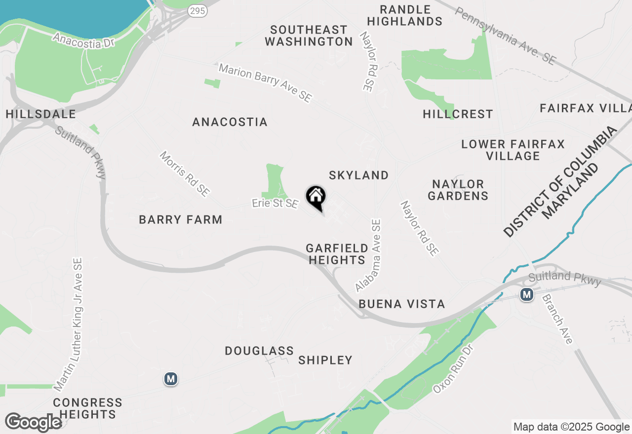 Map of 2802 Bruce Place Se, Washington, DC 20020