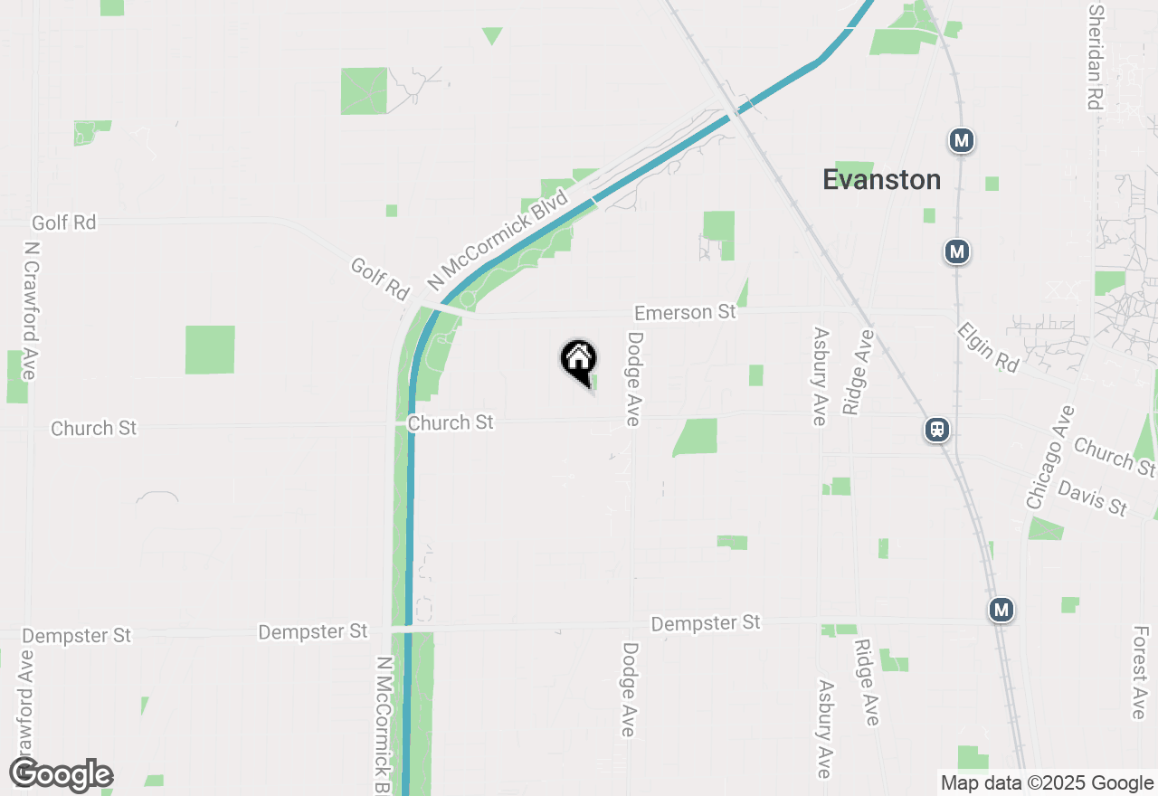 Map of 1718 Hovland Court, Evanston, IL 60201