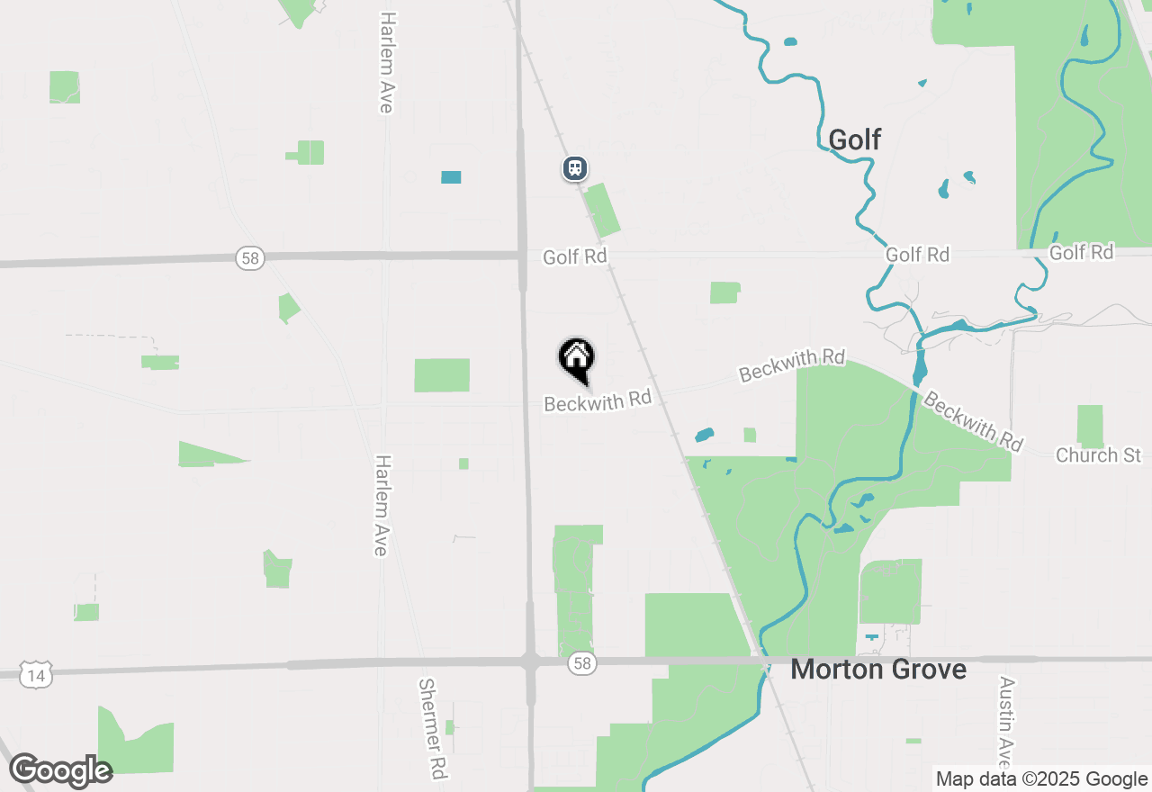 Map of 6828 Beckwith, Morton Grove, IL 60053