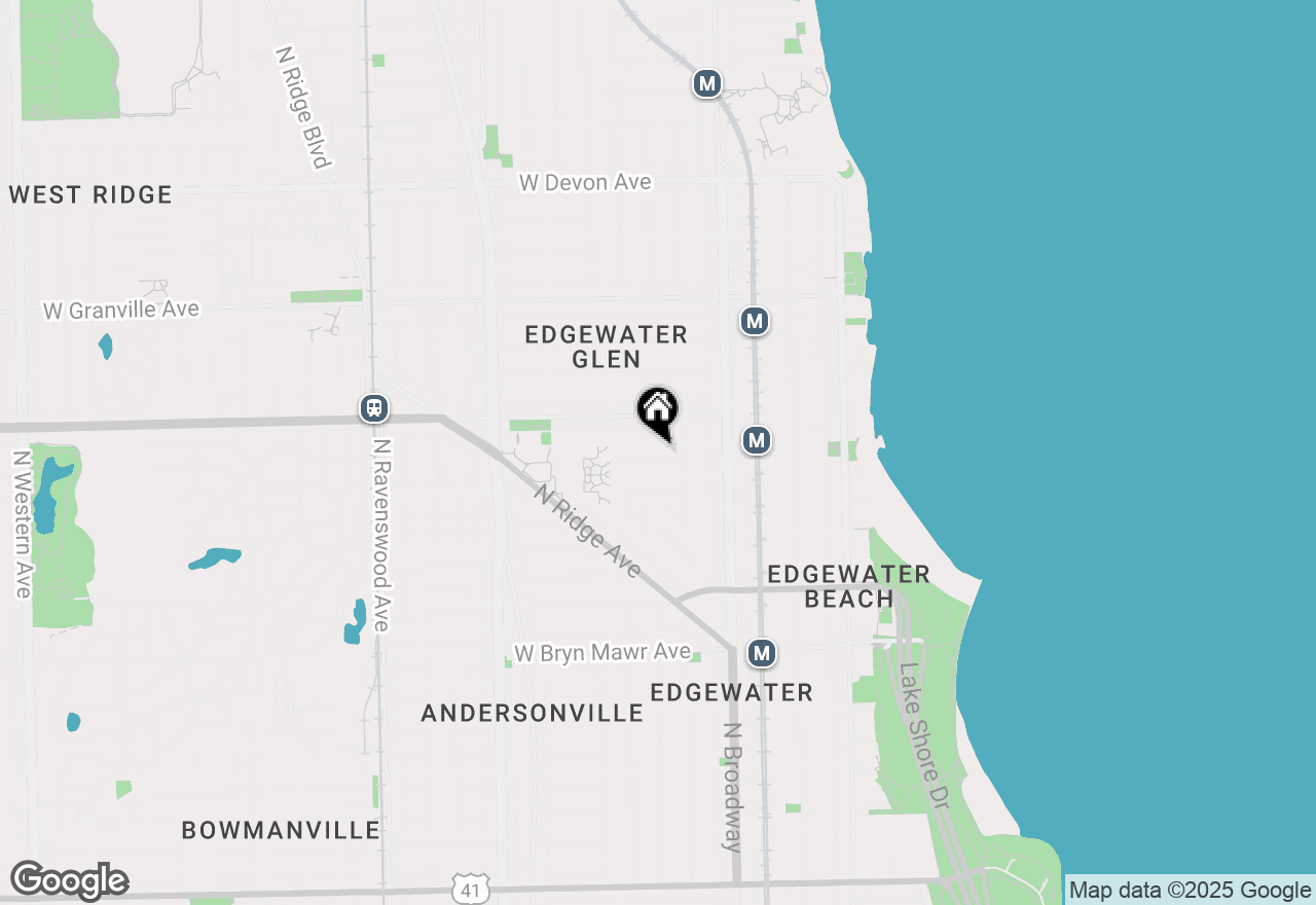 Map of 1311 W Thorndale Avenue, Chicago, IL 60660