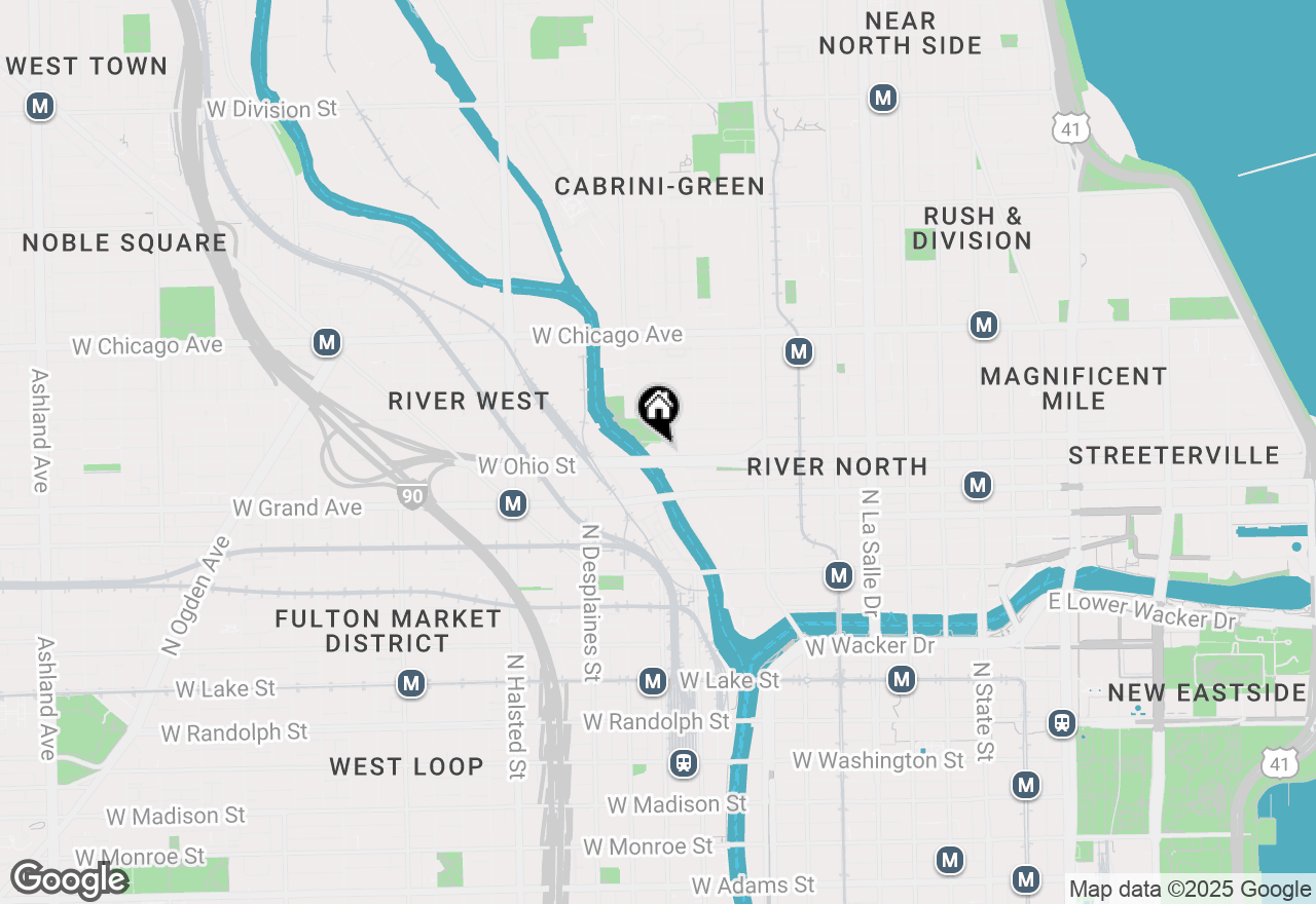 Map of 600 N Kingsbury Street #1612, Chicago, IL 60654