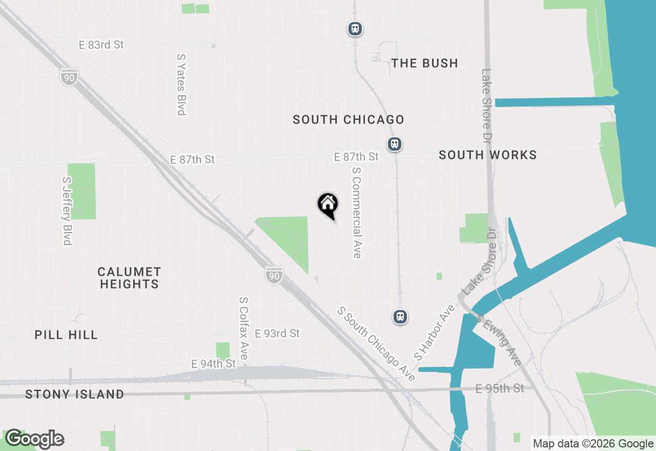 Map of 8919 S Escanaba Avenue, Chicago, IL 60617