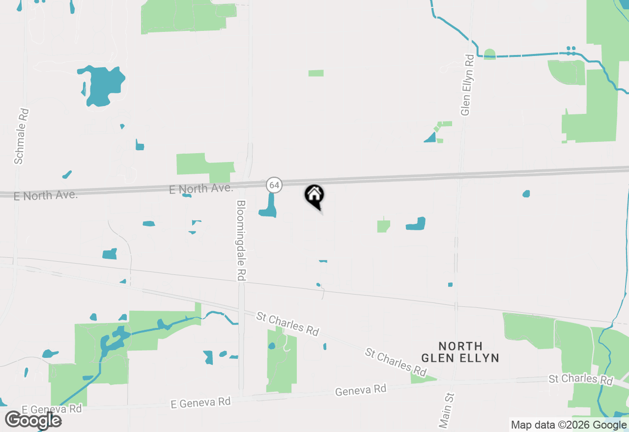 Map of 1130 Evergreen Avenue #1A, Glendale Heights, IL 60139
