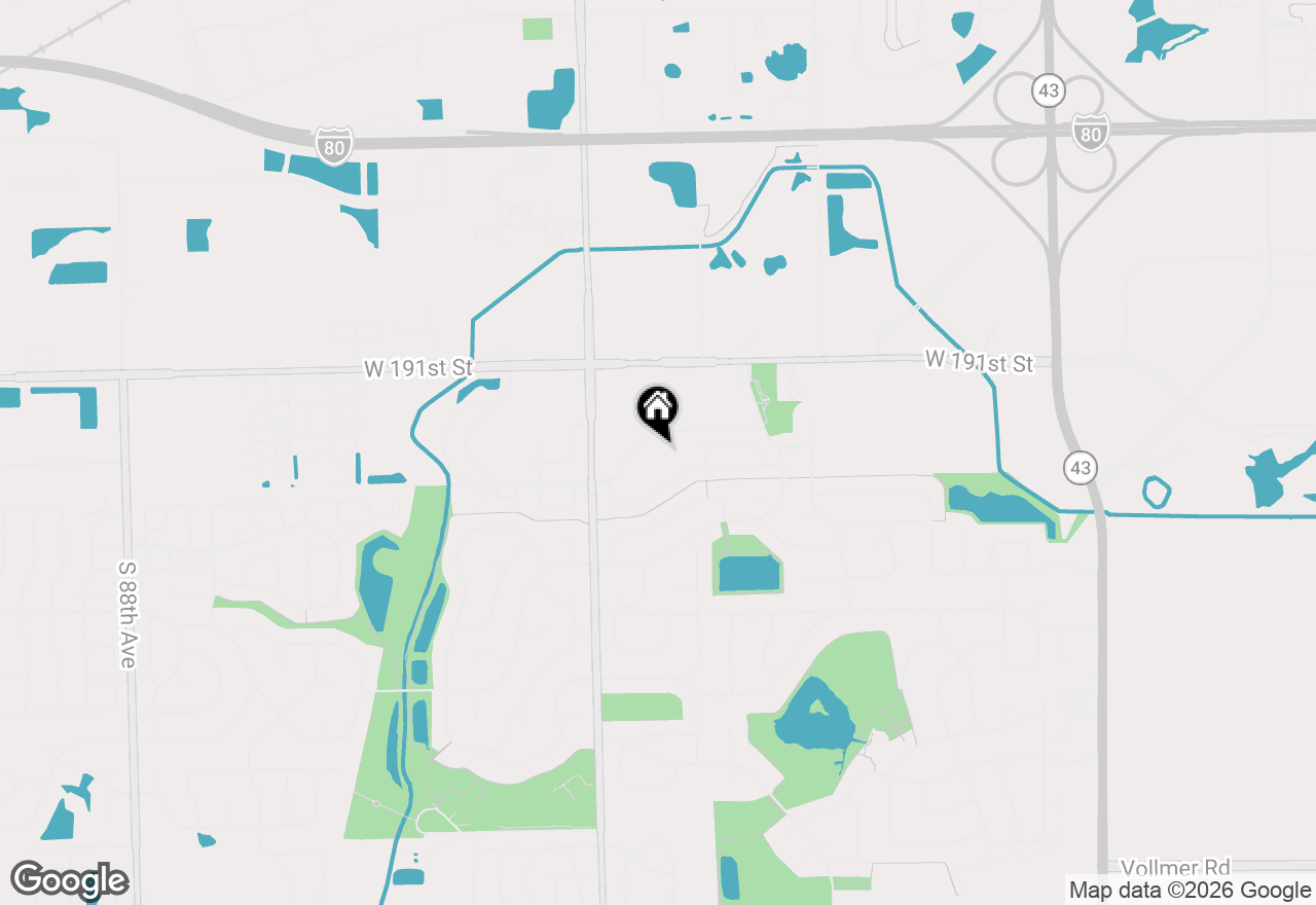 Map of 7928 Trinity Circle #2SW, Tinley Park, IL 60477