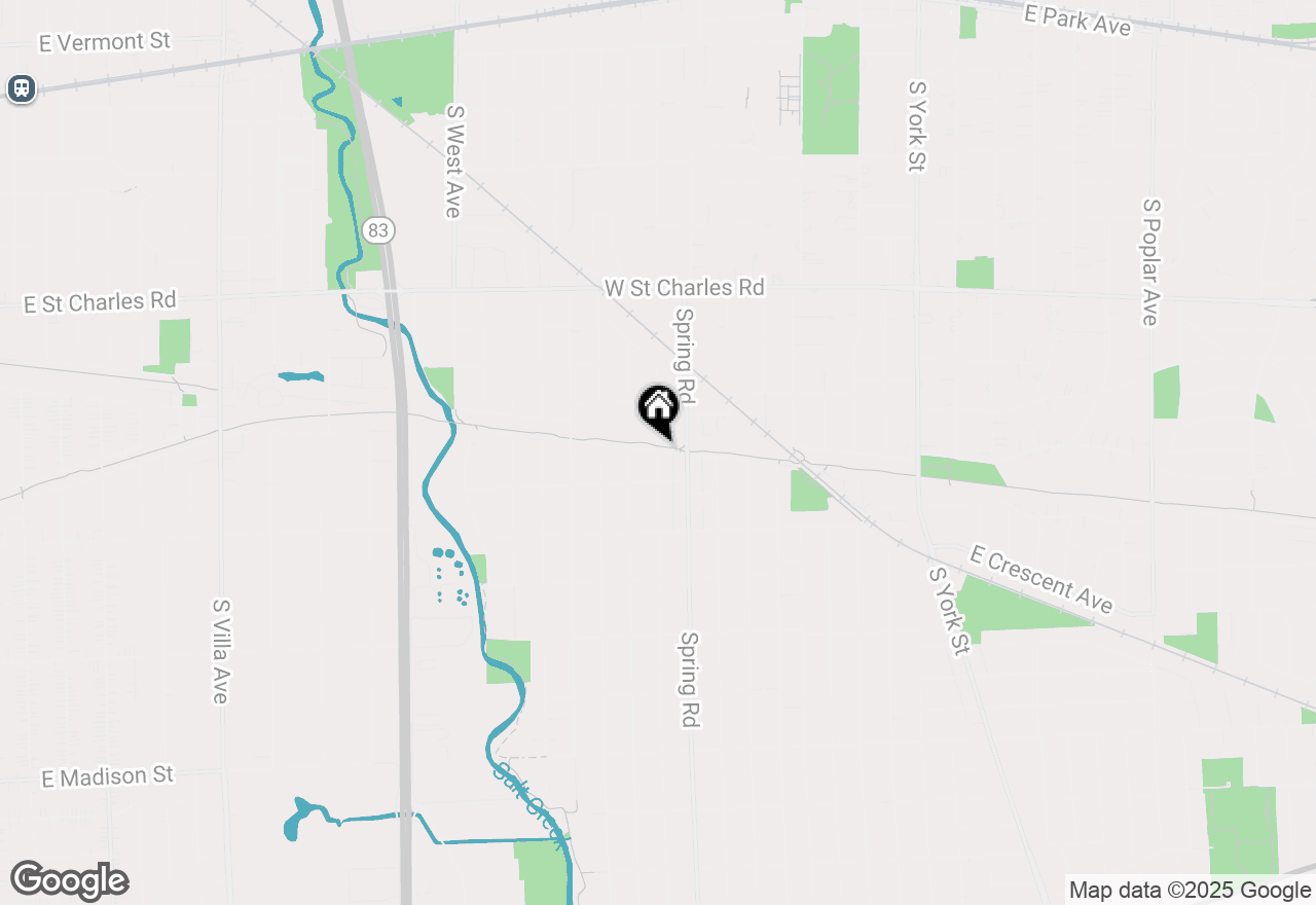 Map of 428 S Hillside Avenue, Elmhurst, IL 60126