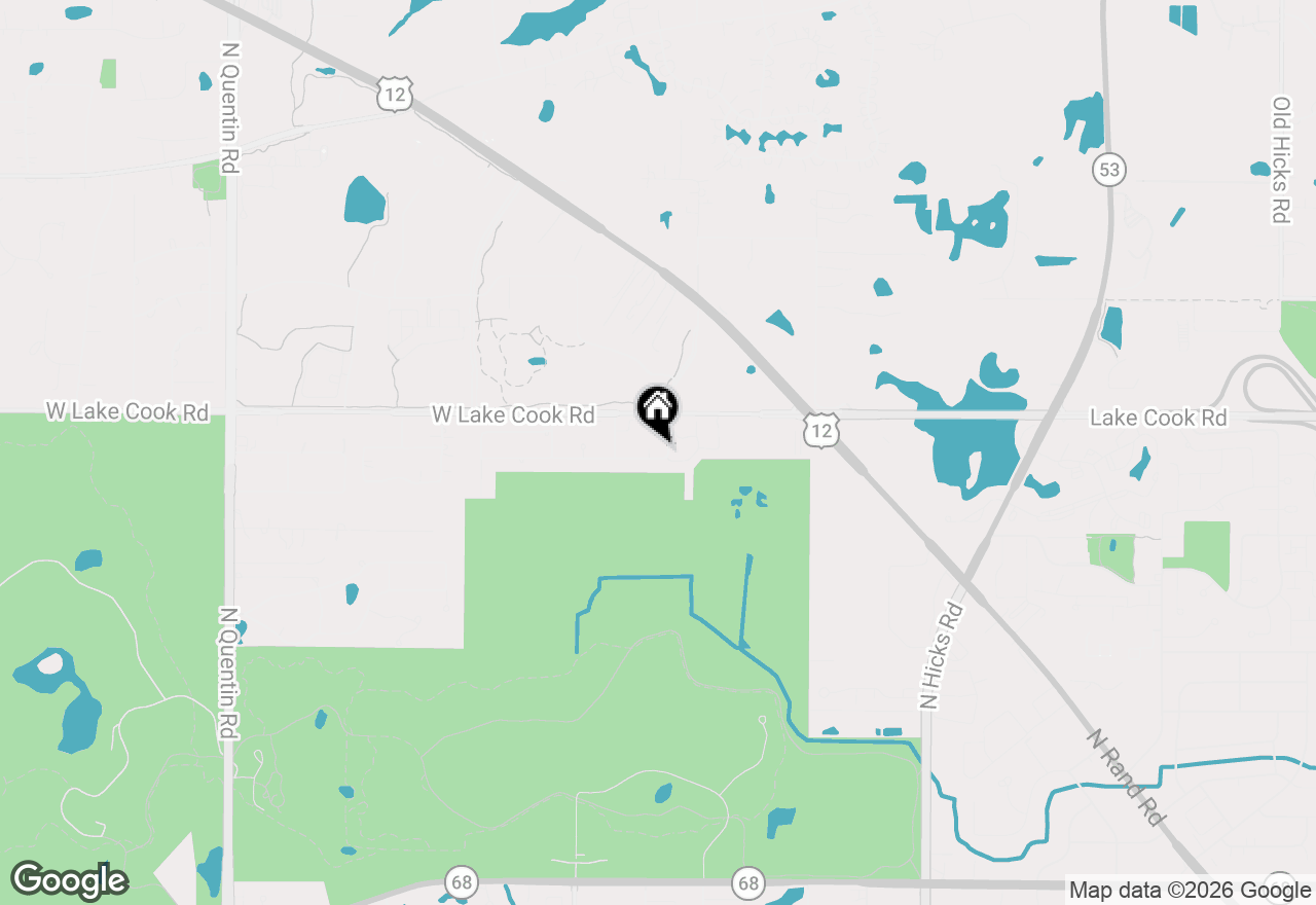 Map of 48 W Brentwood Drive, Palatine, IL 60074
