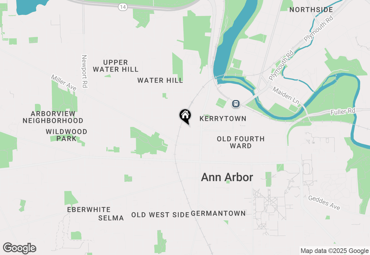 Map of 218 W Kingsley #201, Ann Arbor, MI 48103