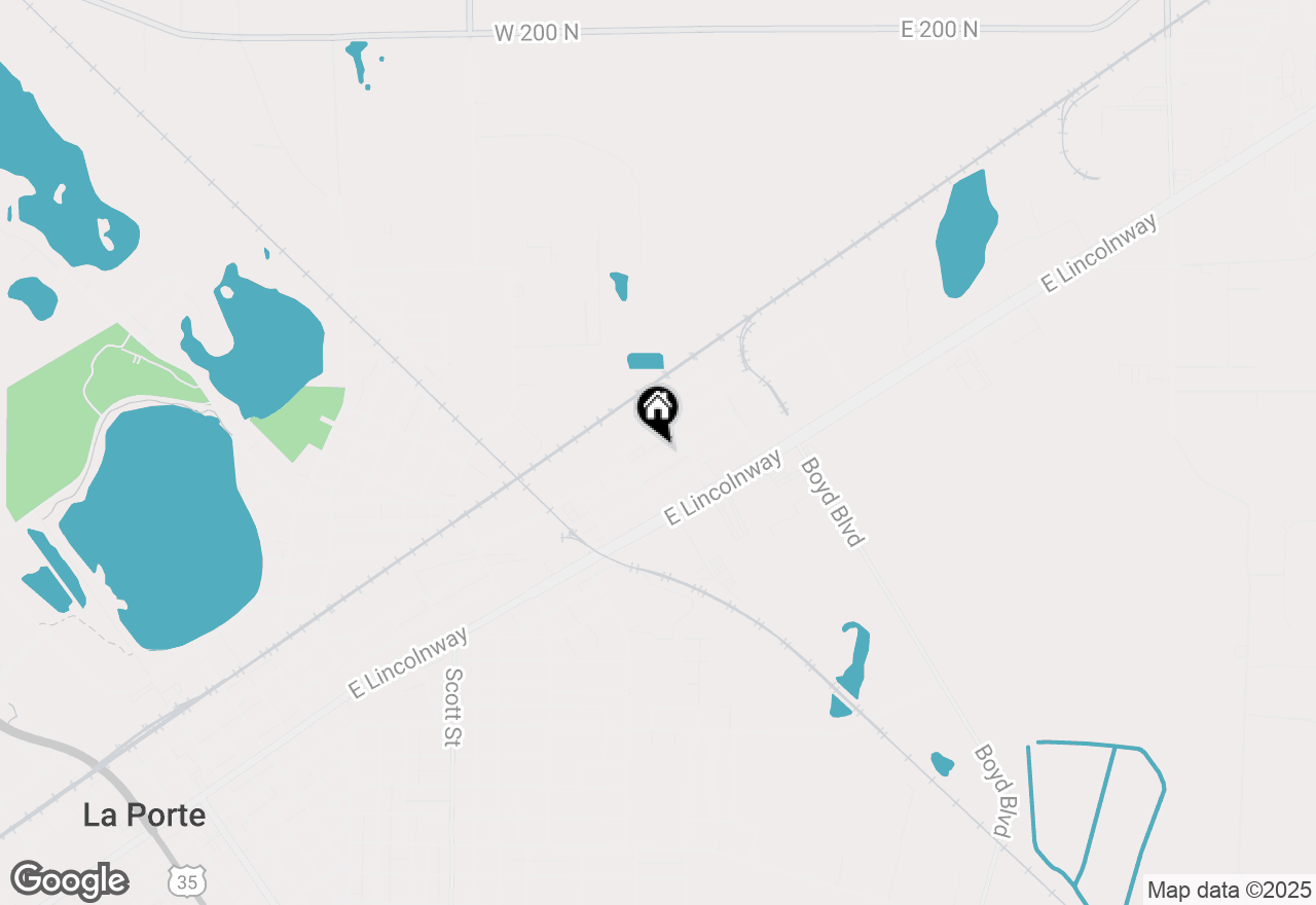 Map of 327 Planett Street, La Porte, IN 46350