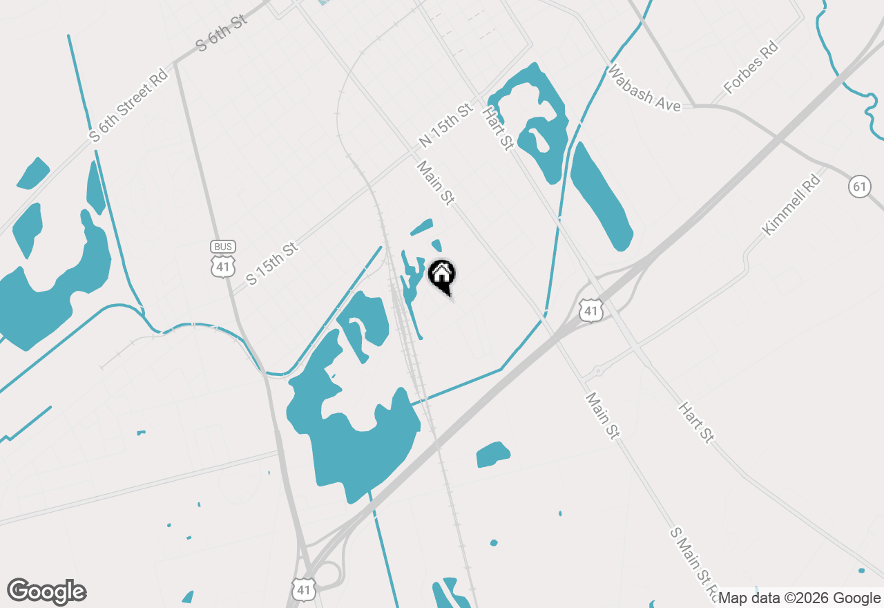Map of 203 S 21st Street, Vincennes, IN 47591