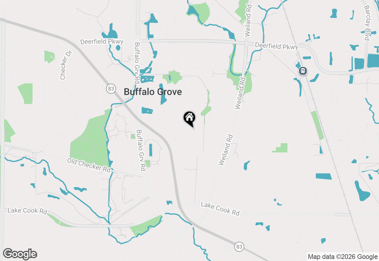 Map of 497 Thorndale Drive, Buffalo Grove, IL 60089