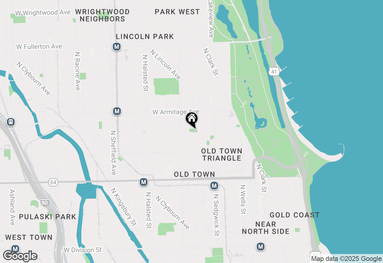 Map of 1849 N Mohawk Street #2, Chicago, IL 60614