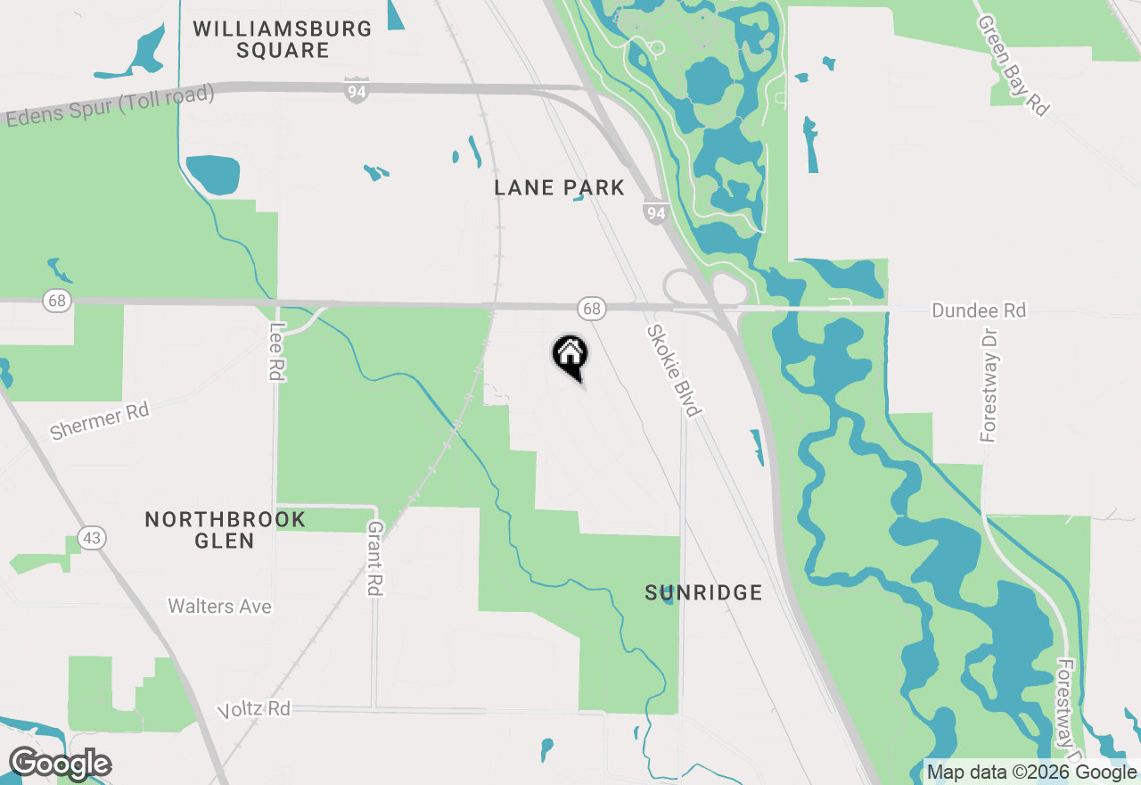 Map of 1000 Dell Road, Northbrook, IL 60062