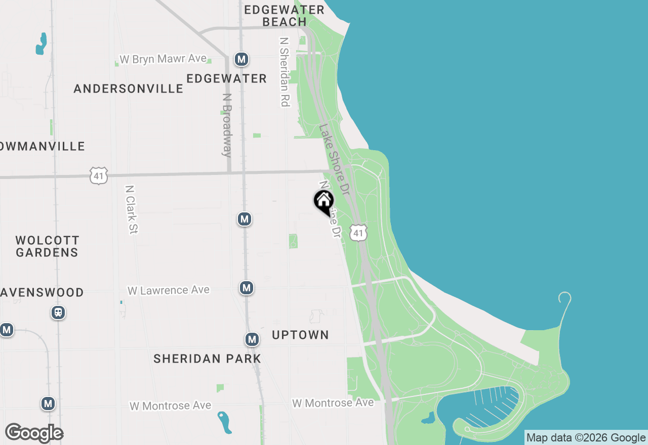 Map of 4970 N Marine Drive #321, Chicago, IL 60640