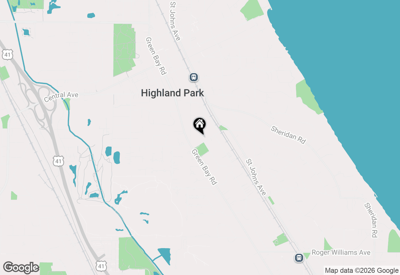 Map of 1356 Glencoe Avenue, Highland Park, IL 60035