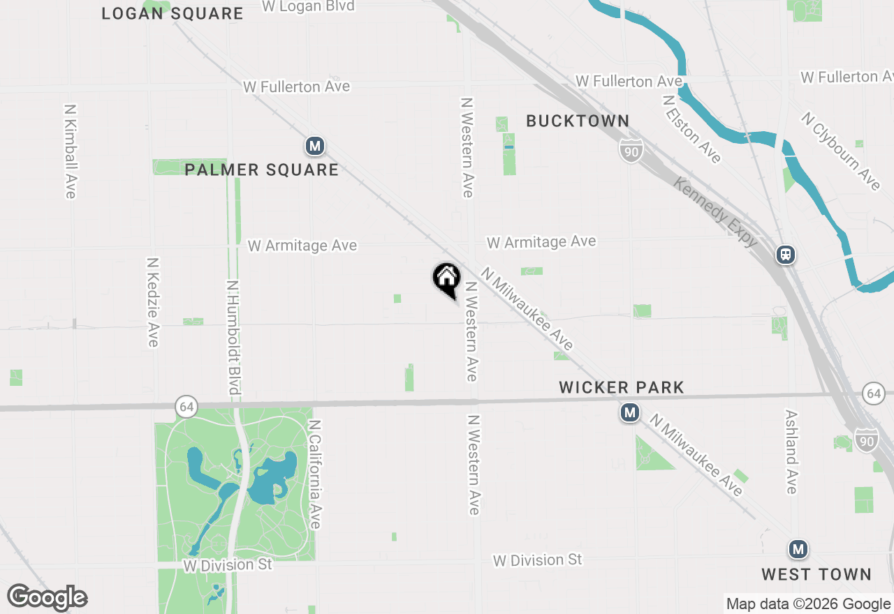 Map of 2439 W Moffat Street, Chicago, IL 60647