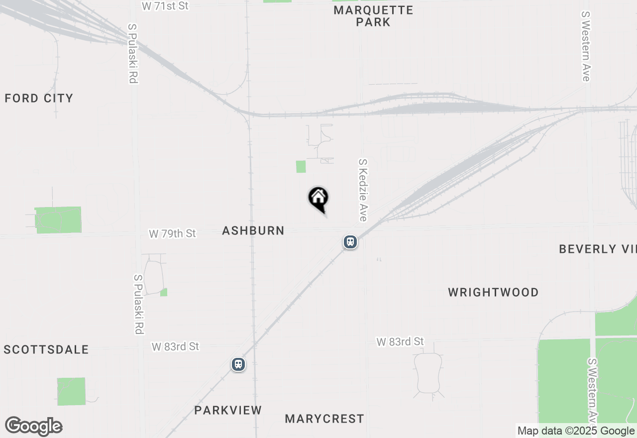 Map of 7836 S Christiana Avenue, Chicago, IL 60652