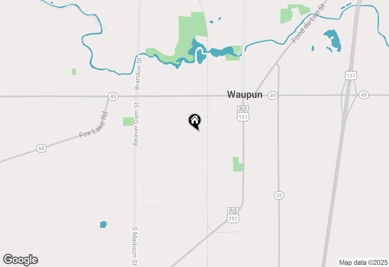 Map of 227 S State Street, Waupun, WI 53963