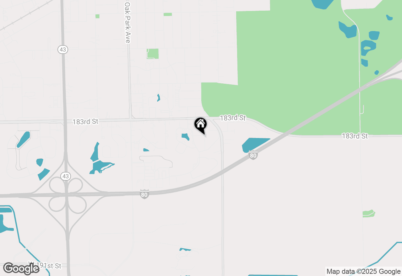 Map of 18431 Pine Cone Drive #1, Tinley Park, IL 60477