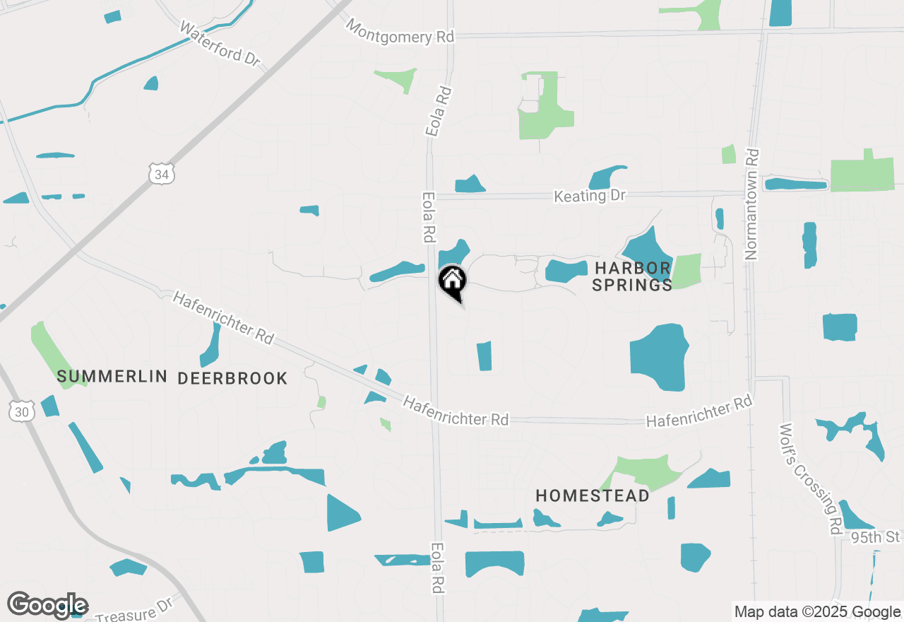 Map of 2484 Warwick Court, Aurora, IL 60503