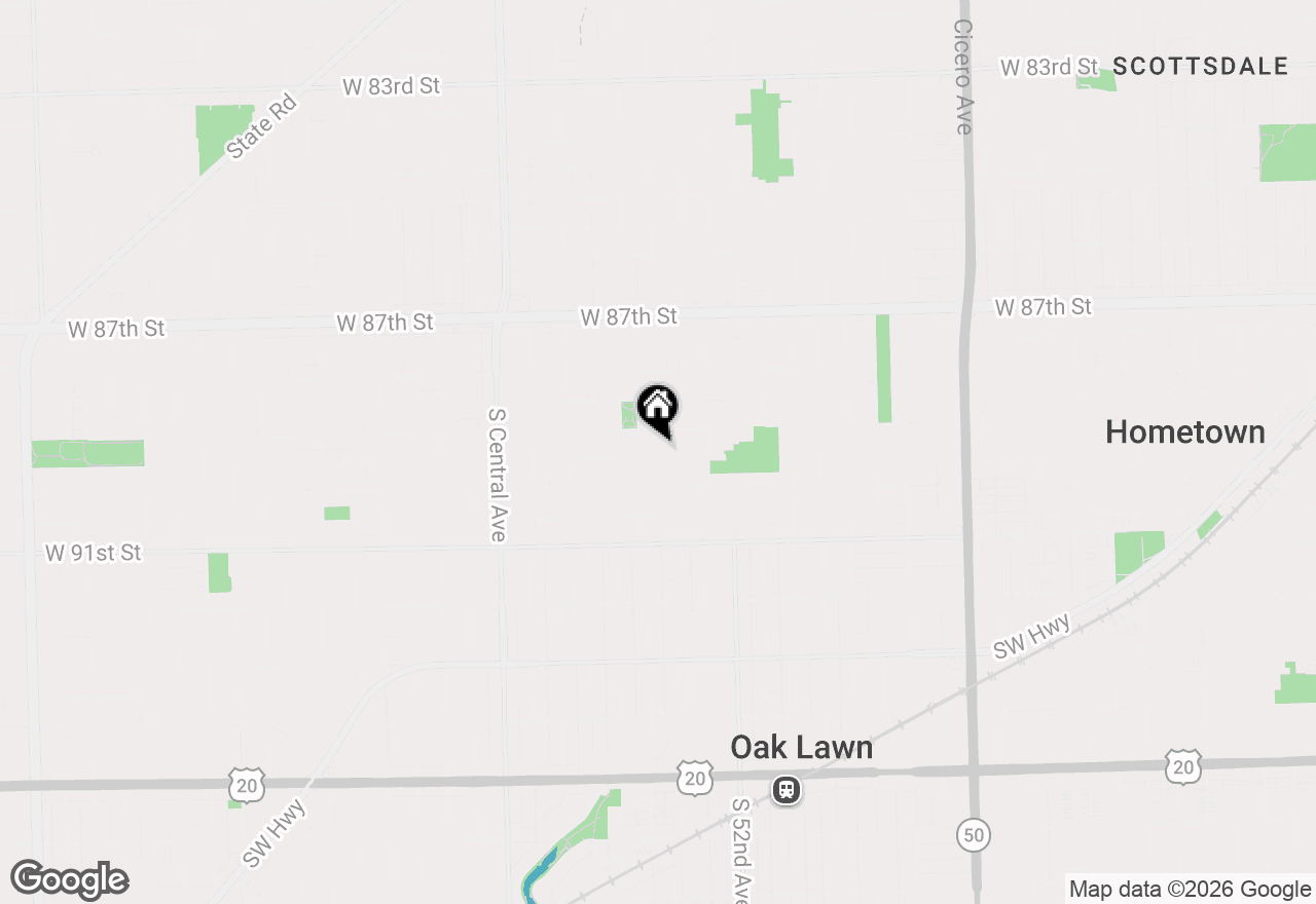 Map of 5312 Kimball Place, Oak Lawn, IL 60453