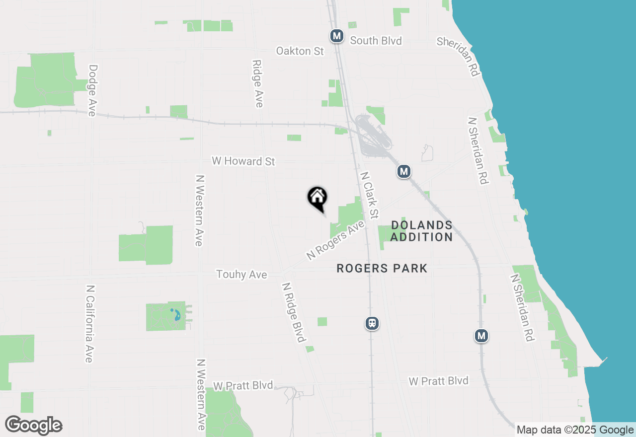 Map of 7363 N Damen Avenue #302, Chicago, IL 60645