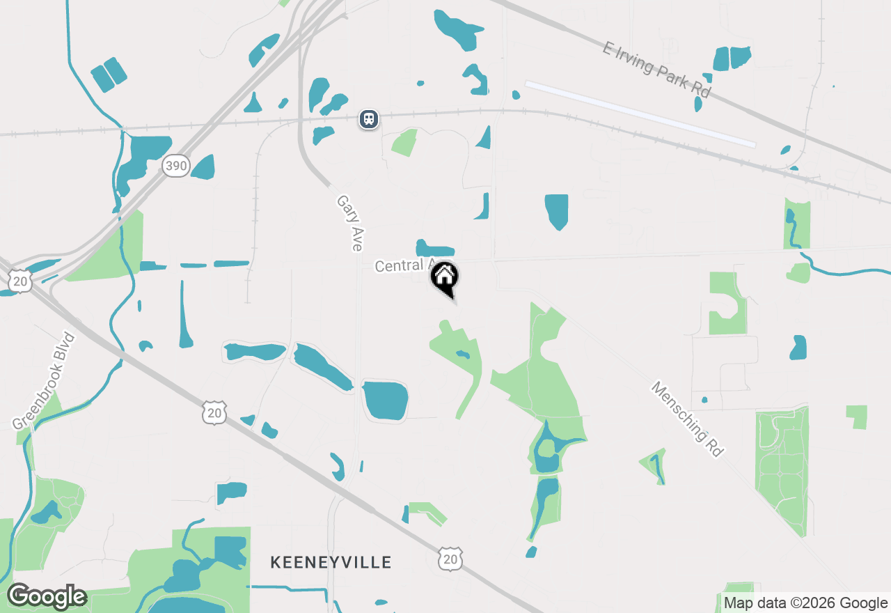 Map of 1280 Pembrook Circle, Roselle, IL 60172