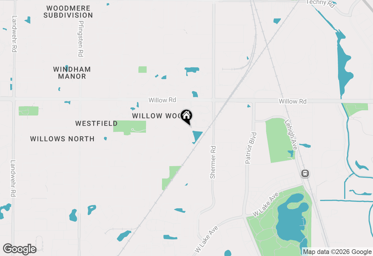 Map of 112 Rutgers Court, Glenview, IL 60026