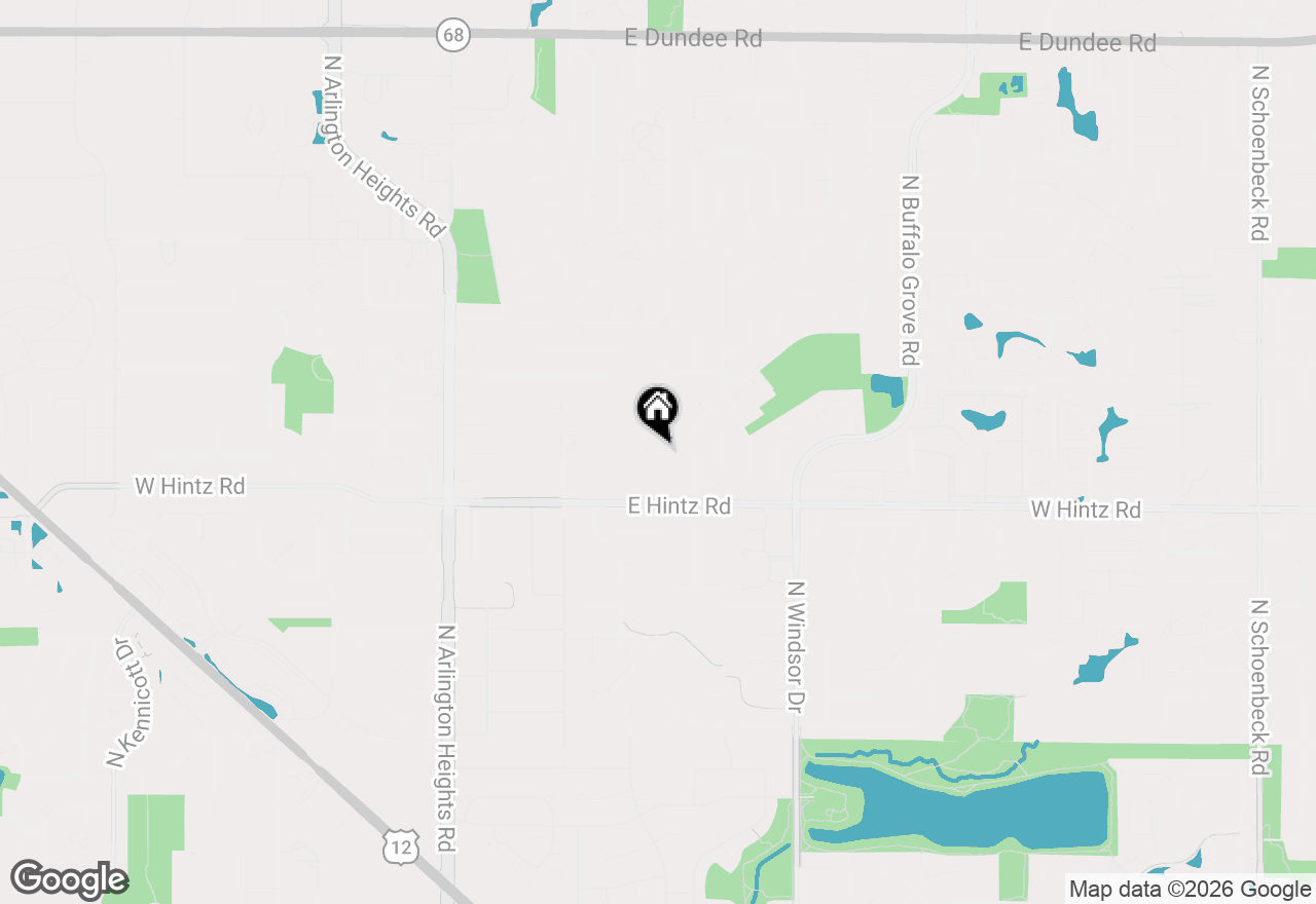 Map of 2733 N Elm Lane, Arlington Heights, IL 60004