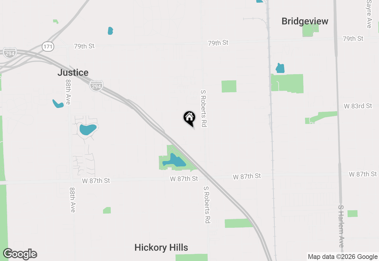 Map of 8059 W 84th Street #3S, Justice, IL 60458