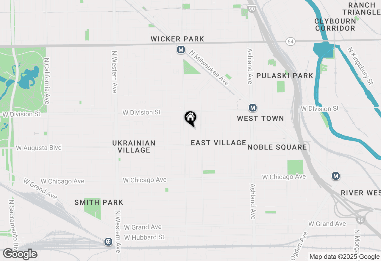 Map of 1939 W Thomas Street #2R, Chicago, IL 60622