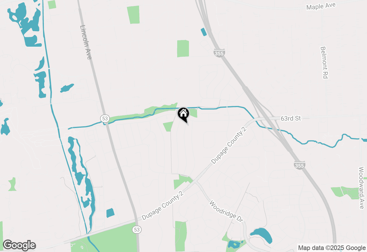 Map of 6312 Maxwell Drive, Woodridge, IL 60517