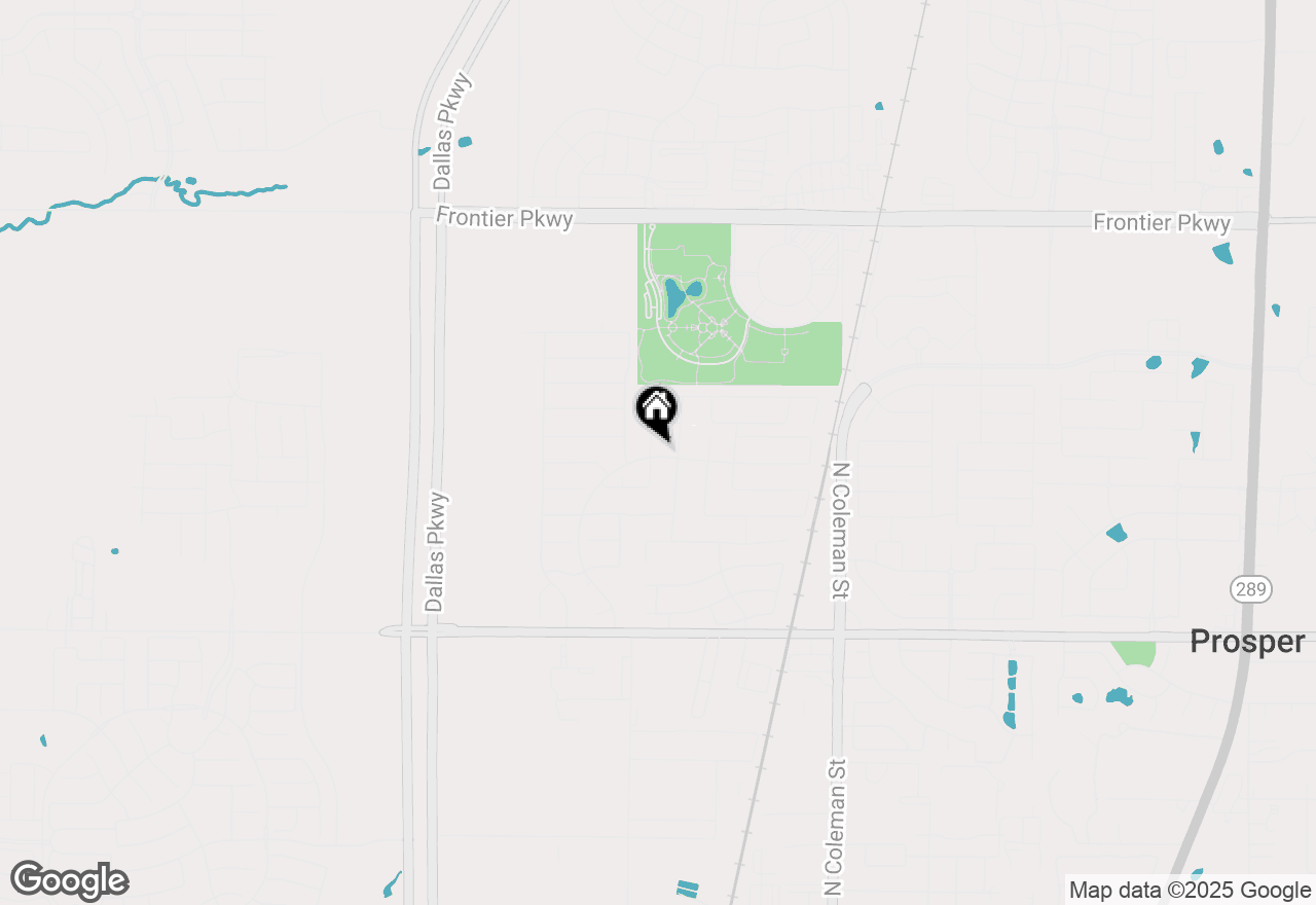 Map of 1530 Silent Brook Court, Prosper, TX 75078