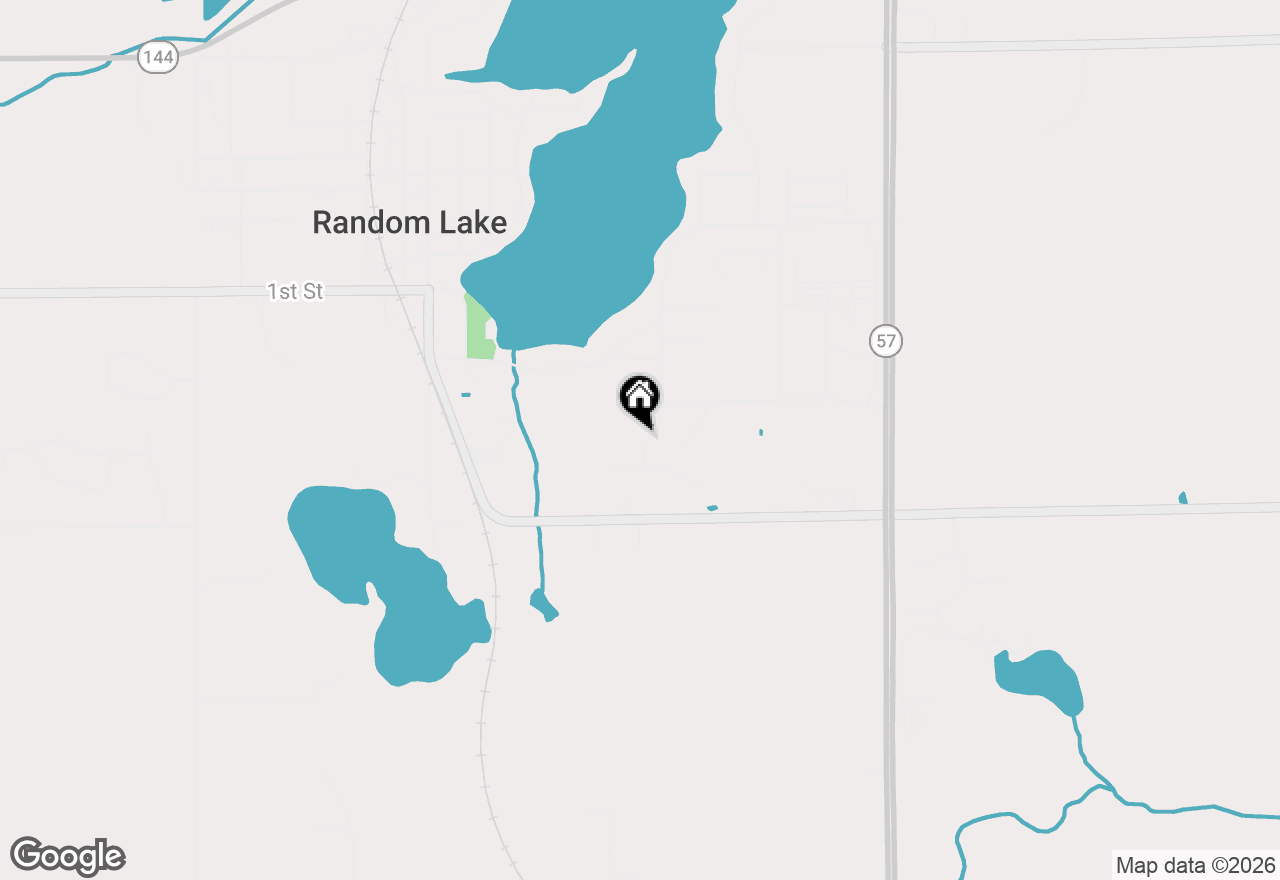 Map of Lt5 Lake Breeze Ln, Random Lake, WI 53075