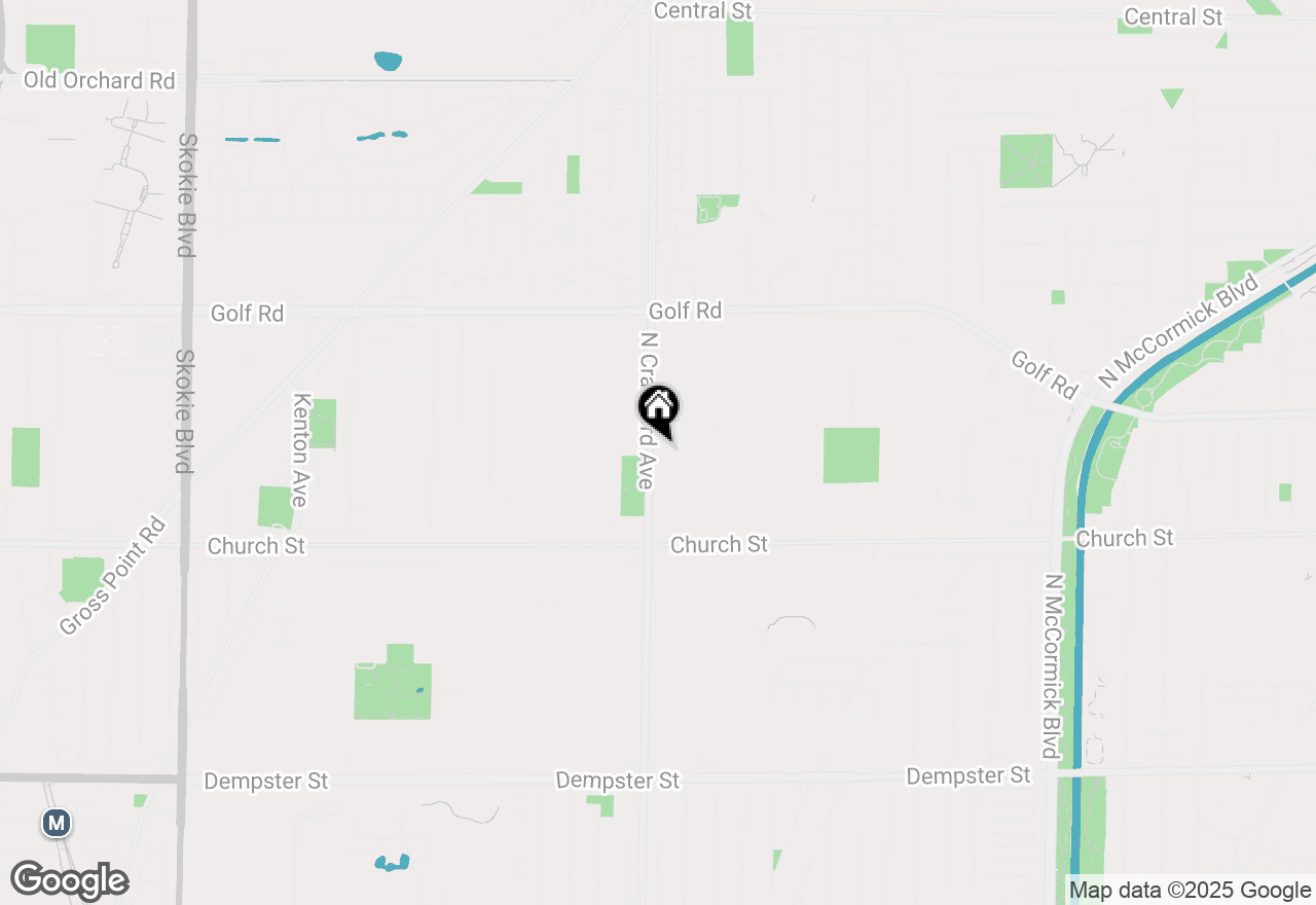 Map of 9337 Crawford Avenue, Evanston, IL 60203