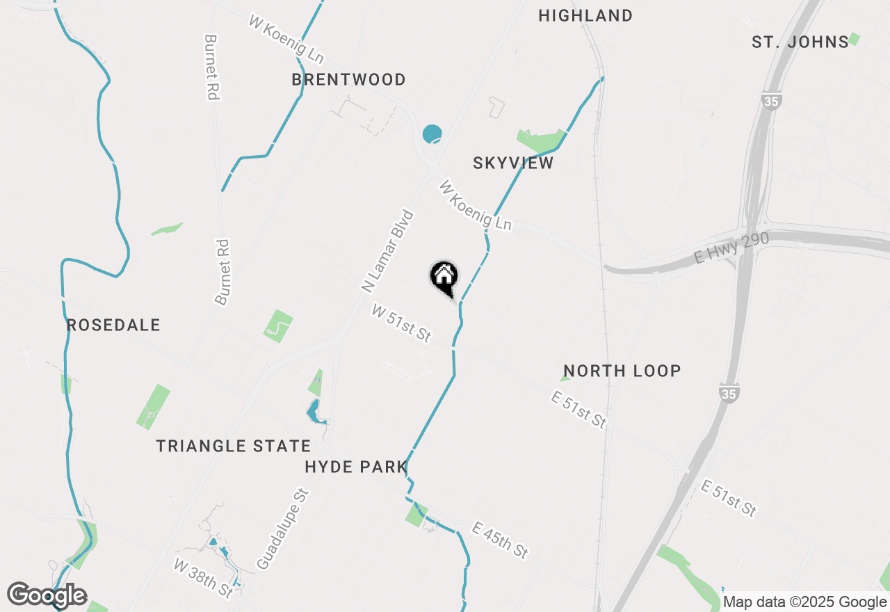 Map of 302 Genard St, Austin, TX 78751