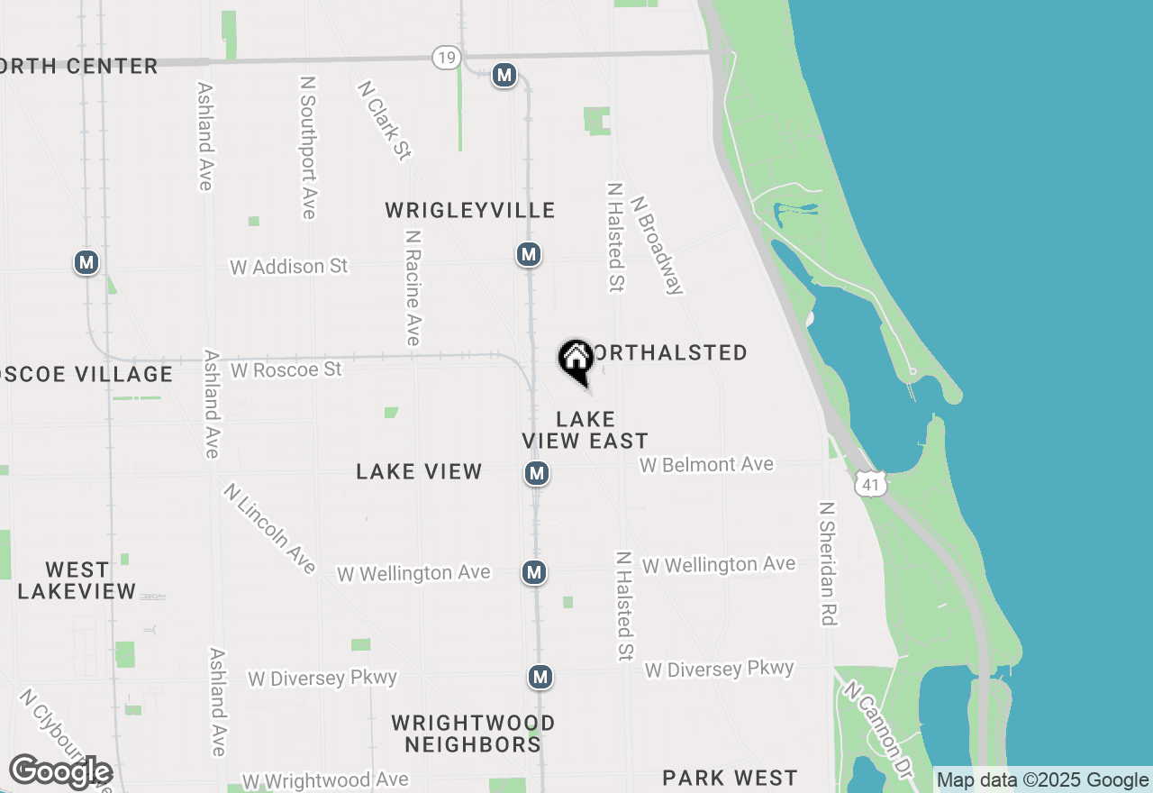 Map of 853 W Buckingham Place #4, Chicago, IL 60657
