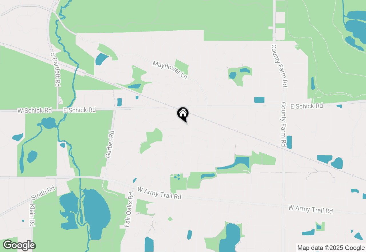 Map of 395 Wildberry Lane, Bartlett, IL 60103