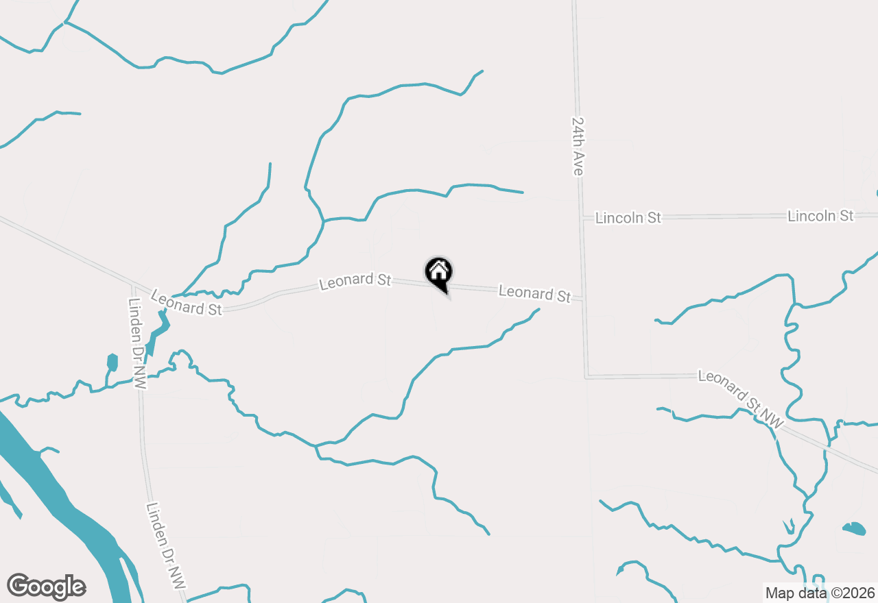 Map of 2770 Leonard Street, Marne, MI 49435