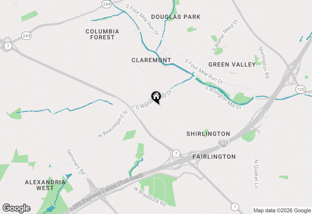 Map of 4825 28th Street S #A, Arlington, VA 22206