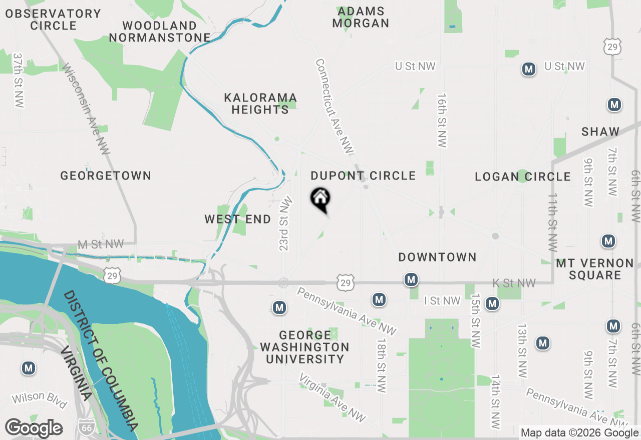 Map of 1260 21st Street Nw #108, Washington, DC 20036