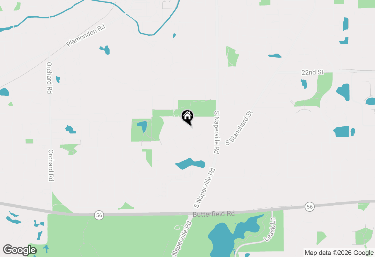 Map of 121 Brighton Drive, Wheaton, IL 60189