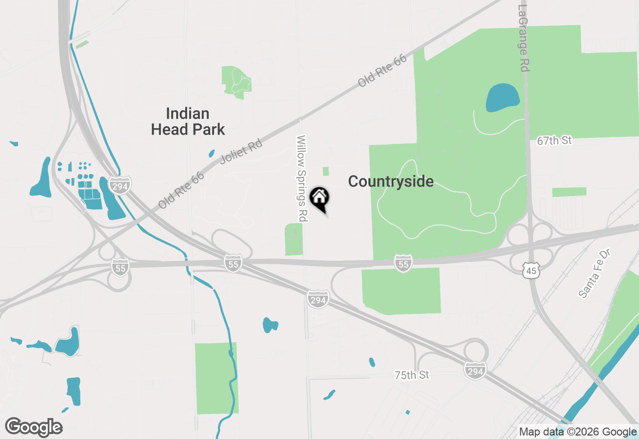 Map of 6940 Lorraine Drive, Countryside, IL 60525