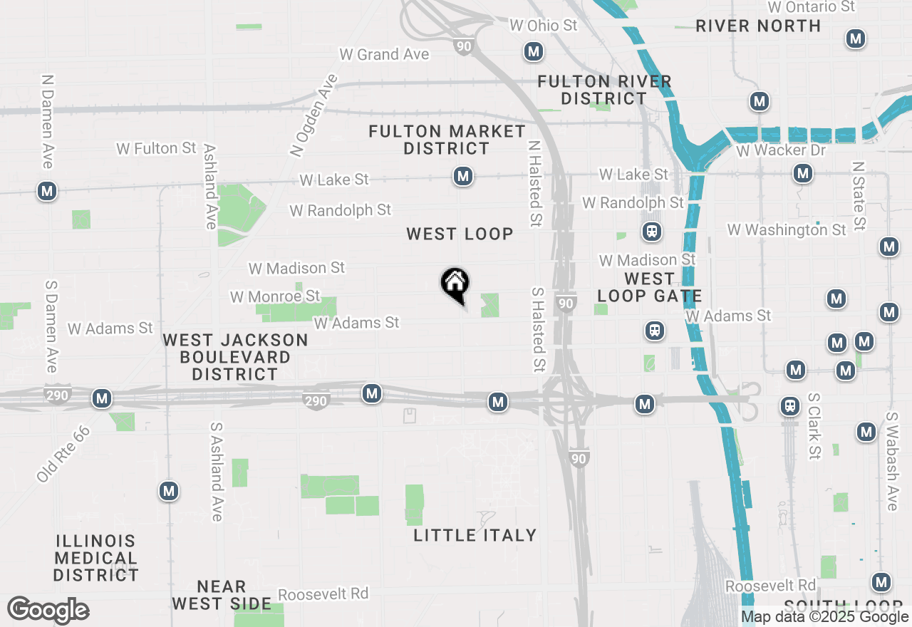 Map of 1000 W Adams Street #815, Chicago, IL 60607