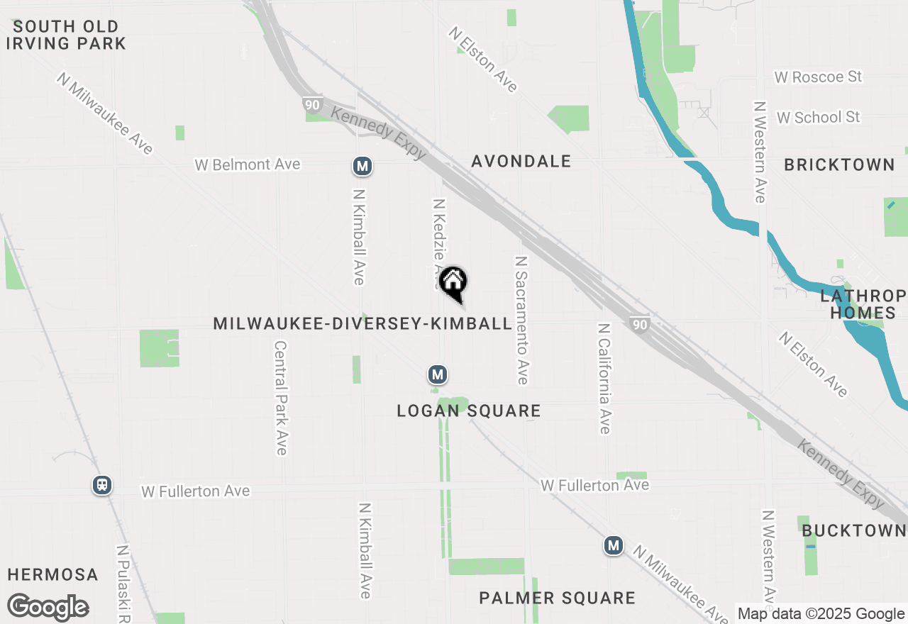 Map of 2814 N Troy Street #3R, Chicago, IL 60618