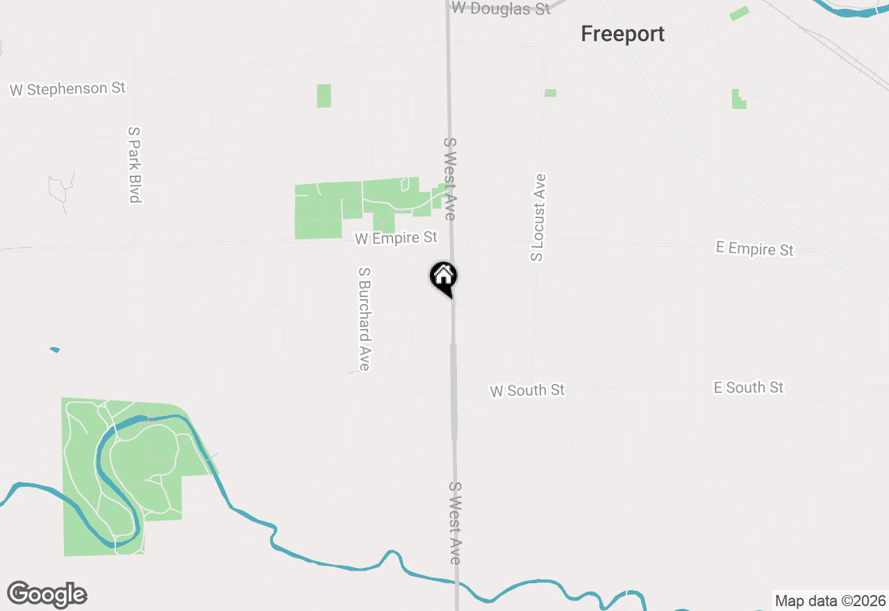 Map of 813 W Cleveland Street, Freeport, IL 61032